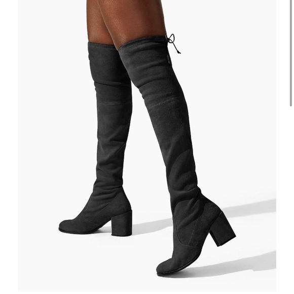 STUART WEITZMAN TIELAND OVER THE KNEE BOOTS - Picture 1 of 14